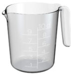 GastroMax maatbeker, 1,0 liter, transparant