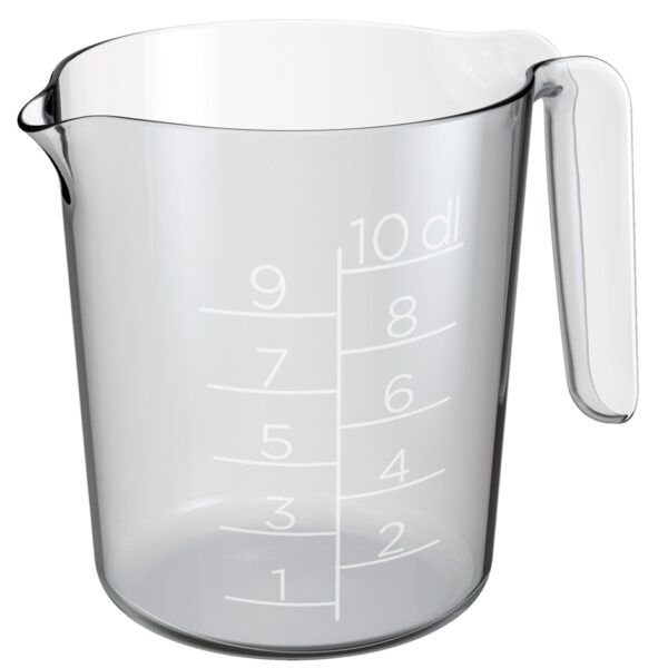 GastroMax maatbeker, 1,0 liter, transparant