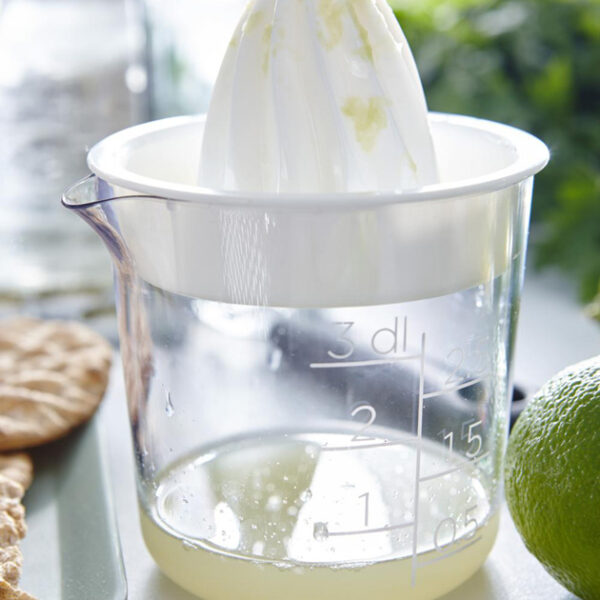 Citruspers transparant/wit