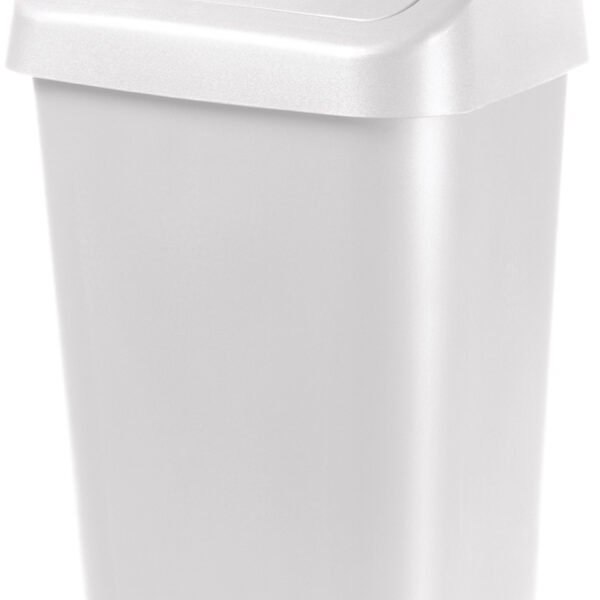 orthex swingdeksel-afvalbak, 10 liter, wit