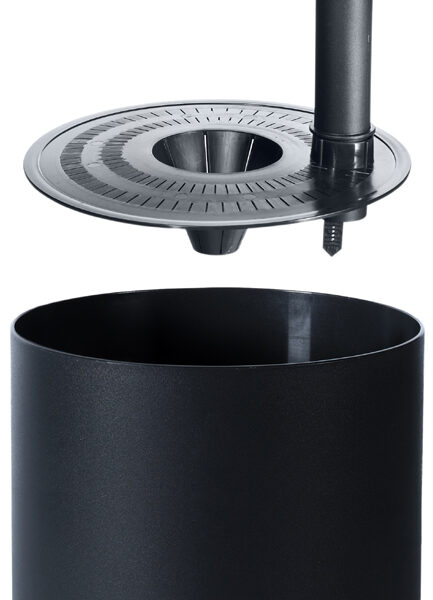 orthex bloempot PAULINA, diameter: 300 mm, zwart