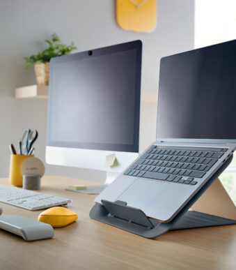 LEITZ Notebook-standaard Ergo Cosy, in hoogte verstelbaar, grijs