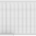 MAUL jaarplanner MAULstandard, horizontale maandindeling, 900 x 600 mm