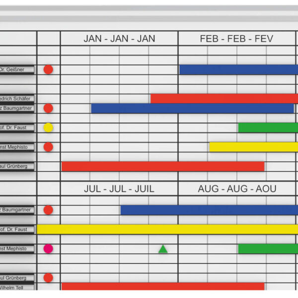 MAUL maand-/jaarplanner MAULstandard, (B)900 x (H)600 mm