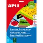 Adresetiketten, 99,1 x 67,7 mm, neongeel