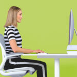 LEITZ monitorstandaard Ergo WOW, van kunststof, wit/groen