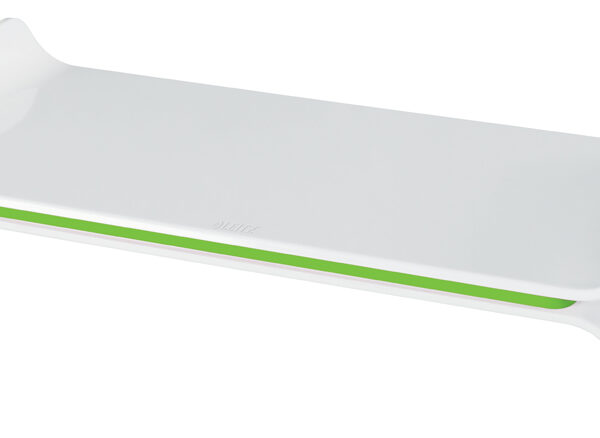 LEITZ monitorstandaard Ergo WOW, van kunststof, wit/groen