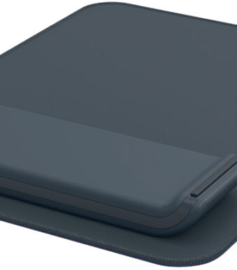 LEITZ polssteun Ergo met muismat, fluweelgrijs