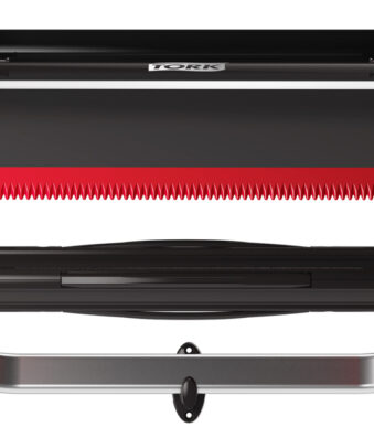 Tork muurbevestiging voor schoonmaakrollen, metaal/kunststof, rood.