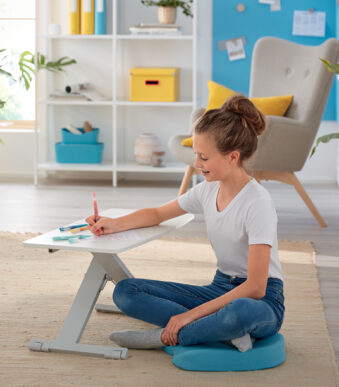 LEITZ zit-sta werkstation Ergo Cosy, lichtgrijs