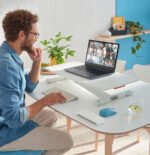 LEITZ zit-sta werkstation Ergo Cosy, lichtgrijs