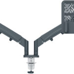 LEITZ monitorarm Ergo met notebookhouder, fluweelgrijs