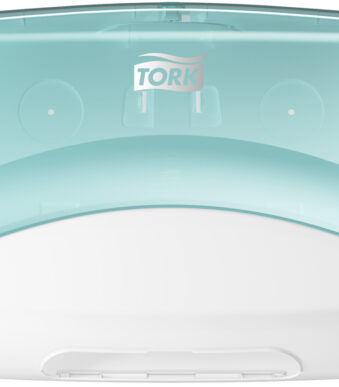 Tork dispenser voor reinigingsdoekjes, turkoois/wit