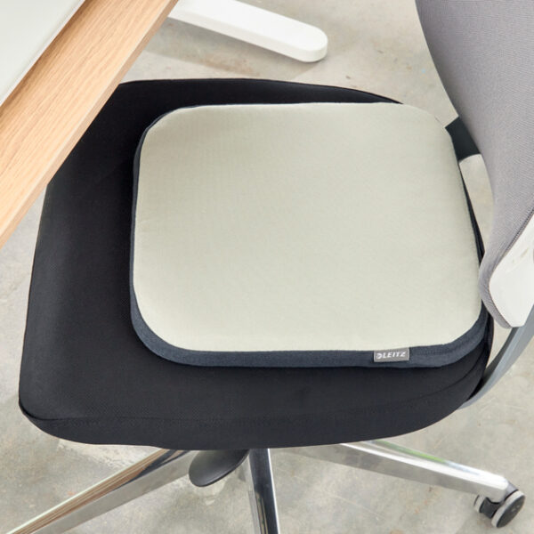 LEITZ zitkussen Ergo Active Balance met stoffen bekleding, lichtgrijs