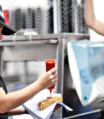 Tork dispenser voor reinigingsdoekjes, turkoois/wit