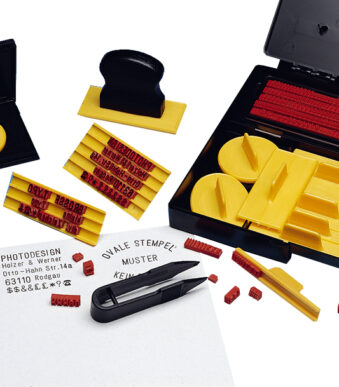 WEDO drukkerij stempel met 601 letters/cijfers