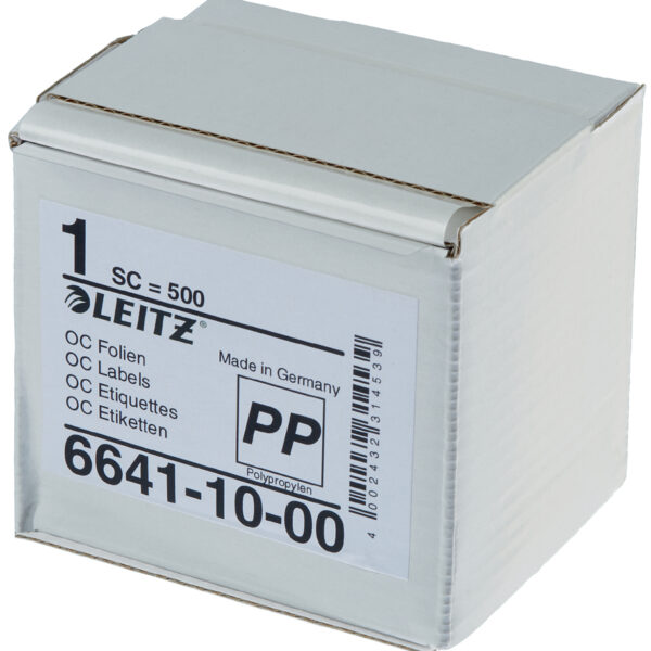 LEITZ beschermfolie schildjes op rol, transparant