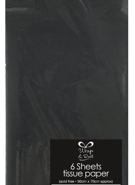 Clairefontaine zijdepapier, (B)500 x (H)700 mm, zwart