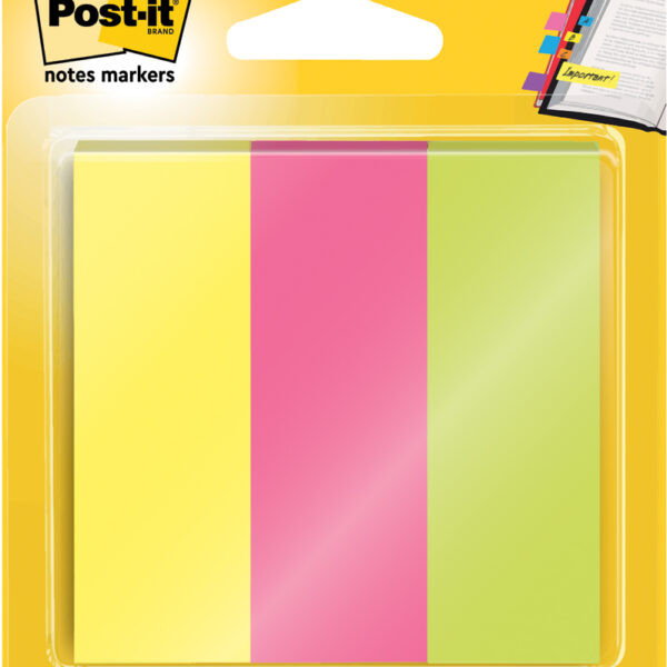 Neon gekleurde paperclips, 25 x 76 mm