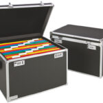 LEITZ Hangmappenkoffer 6714 A4 zwart/chroom