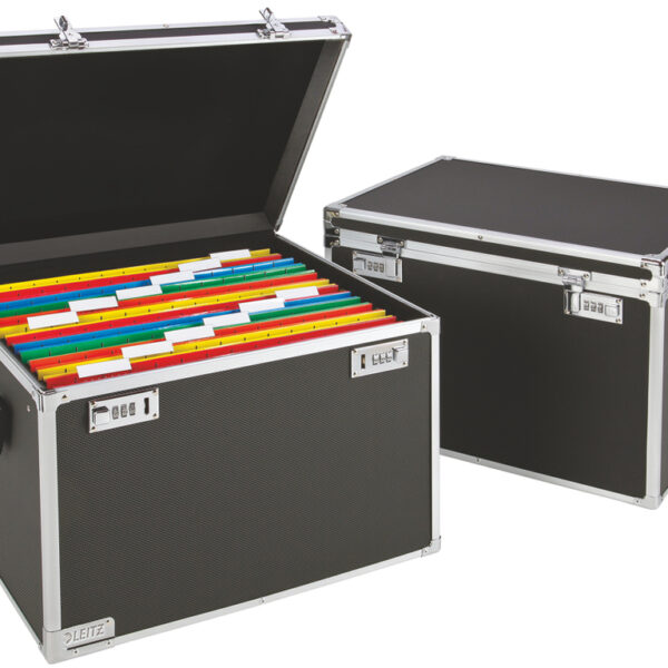 LEITZ Hangmappenkoffer 6714 A4 zwart/chroom