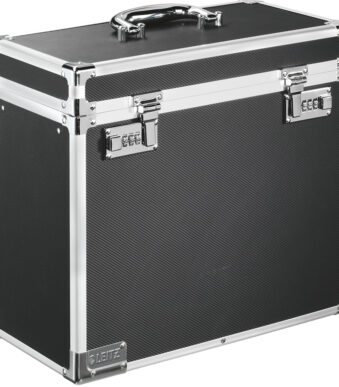 LEITZ Mobile hangmappenbox, zwart/chroom