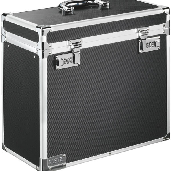 LEITZ Mobile hangmappenbox, zwart/chroom