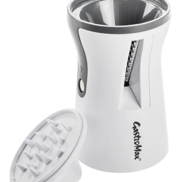 Spiraalsnijder voor groenten en fruit, wit/grijs