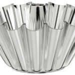 GastroMax tulband bakvorm, van blank metaal, 1,5 liter, zilver