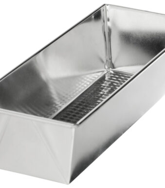 GastroMax (brood)bakblik, van blank metaal, 1,7 liter, zilver