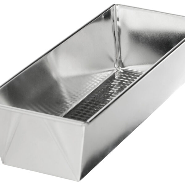 GastroMax (brood)bakblik, van blank metaal, 1,7 liter, zilver