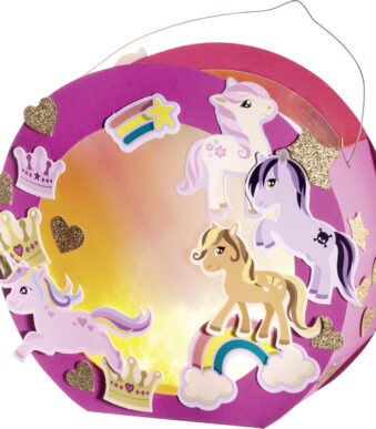 Roze Paardje Lamp Maakpakket