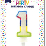 Clairefontaine Glitterkaars Cijfer: 1