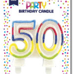 Clairefontaine Glittergetal Kaars '50'