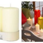 Staafkaars 'Ivoorkleurig', diameter: 80 mm.