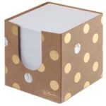 Notitiebakje Pure Glam, 90 x 90 mm, bruin