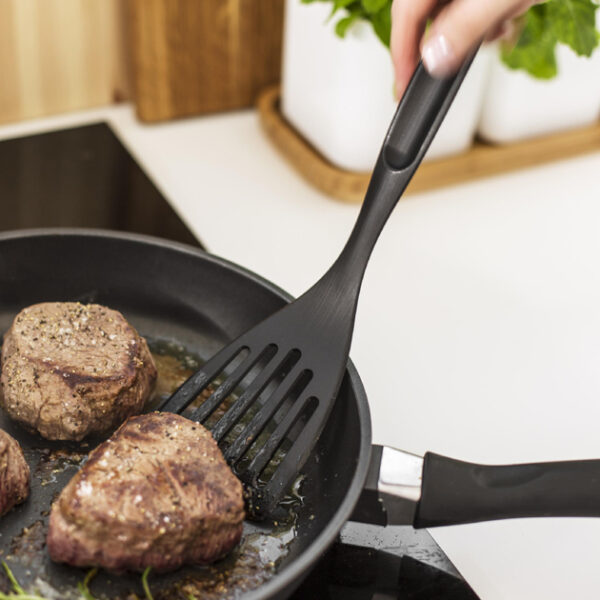 Pannenlift met gleuf, zwart