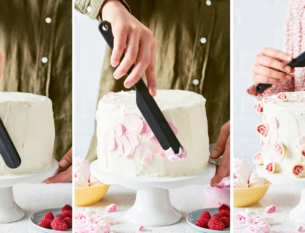 Gastro Max siliconen deegschraper, smal, (B)30 mm, zwart