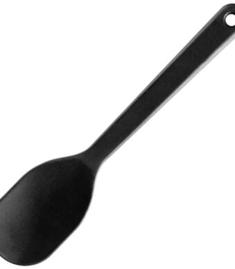 Gastro Max siliconenlepel, (B)60 mm, zwart