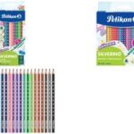 Pelikan driehoekige gekleurde potloden dun, 12 stuks in kartonnen etui