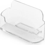 deflecto visitekaarthouder, 1 vak, glashelder