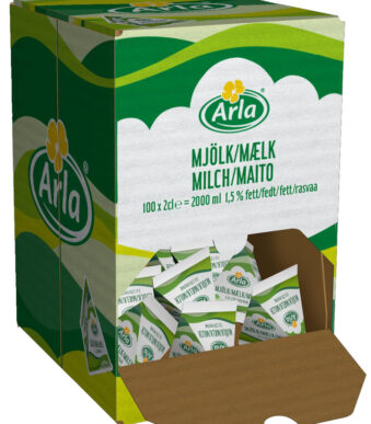 Arla Koffiemelk in cups, 1,5% vet, in display, 100 st.