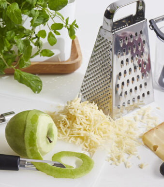 Kaasvlees, zwart/roestvrij staal