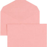 GPV envelop, 90x140 mm, rose, ongegomd, 80 g/m2, 1.000 st