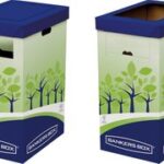 Fellowes BANKERS BOX recycling-container, groot, groen/blauw