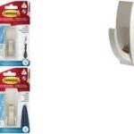 3M Command Metalen Badhaakjes 'Modern', Maat: M, Zilverkleurig