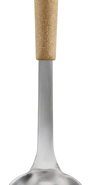 Soeplepel van biokunststof met houten greep