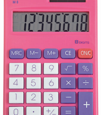 MAUL zakrekenmachine M 8, 8-cijferig, roze