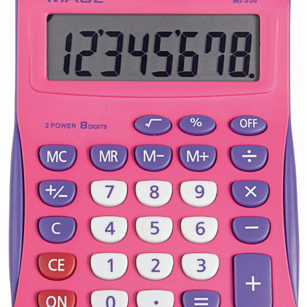 MAUL desktop rekenmachine MJ 550, 8-cijferig, roze