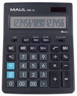MAUL desktop rekenmachine MXL 16, 16-cijferig, zwart